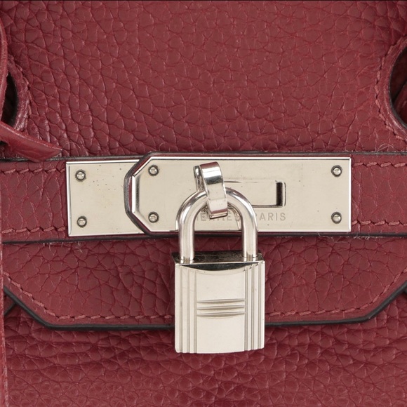 Hermès Birkin 35 Satchel in Rouge Garance Togo Leather - Picture 8 of 13
